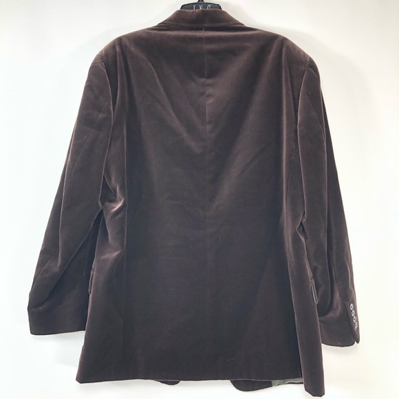 Barneys New York, Perry Ellis brown velvet blazer - Picture 3 of 9